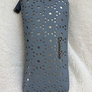 Calvin Klein Blue Perforated Wallet